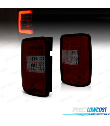 FEUX ARRIÈRE VOLKSWAGEN VW CADDY 04-15 LED ROUGE FUMÉ