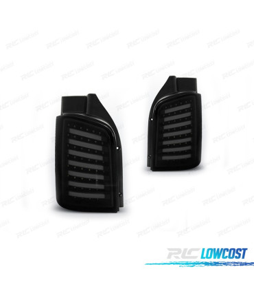 FEUX ARRIÈRE VOLKSWAGEN VW TRANSPORTER T5 03-09 LED FOND NOIR