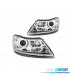 PHARES POUR SKODA OCTAVIA 08-13 DAYLIGHT FOND CHROMÉ