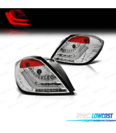 FEUX ARRIÈRE POUR OPEL ASTRA H GTC 04-09 LIGHT BAR FOND CHROMÉ
