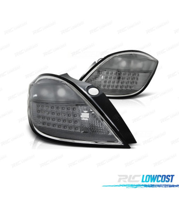 FEUX ARRIÈRE POUR OPEL ASTRA H 04-09 LED FOND CHROMÉ FUMÉ