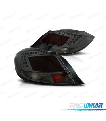 FEUX ARRIÈRE POUR OPEL INSIGNIA 08-13 LED FOND CHROMÉ FUMÉ