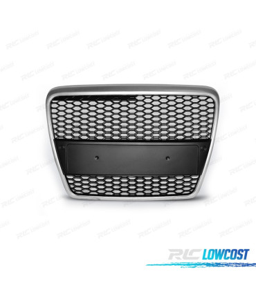 CALANDRE AUDI A6 C6 04-10 LOOK RS6 GRIS CLAIR