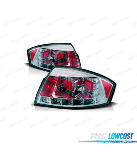 FEUX ARRIÈRE AUDI TT 98-05 LED FOND CHROMÉ