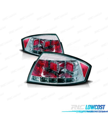 FEUX ARRIÈRE AUDI TT 98-05 LED FOND CHROMÉ