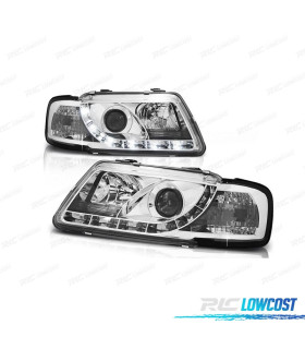 PHARES AUDI A3 8L 96-00 DAYLIGHT FOND CHROMÉ