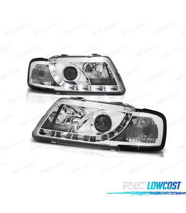 PHARES AUDI A3 8L 96-00 DAYLIGHT FOND CHROMÉ