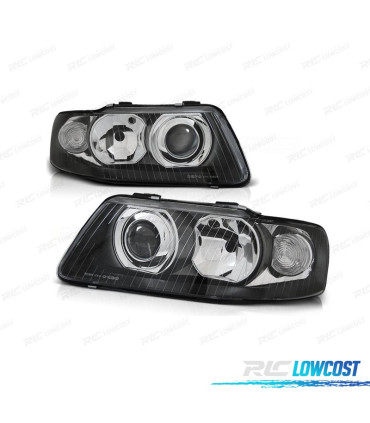 PHARES AUDI A3 8L 00-03 LOUPE FOND NOIR