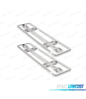 KIT SUPPORT PLAQUE D´IMMATRICULATION CHROMÉ