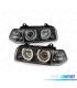PHARES BMW E36 90-99 ANGEL EYES FOND NOIR