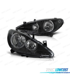 PHARES PEUGEOT 307 01-05 ANGEL EYES FOND NOIR H7 H7