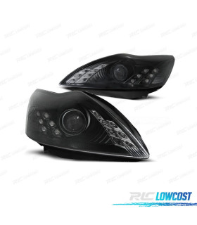 PHARES FORD FOCUS 08-11 ANGEL EYES FOND NOIR
