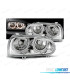 PHARES VOLKSWAGEN VW GOLF 3 ANGEL EYES FOND CHROME H7 H7