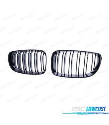 CALANDRES BMW E87 E82 E88 07-11 LOOK M NOIR BRILLANT