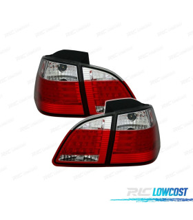 FEUX ARRIÈRE BMW E61 LED ROUGE CHROMÉ 03-07