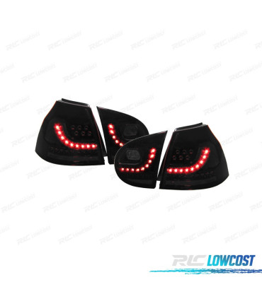 FEUX ARRIÈRE VOLKSWAGEN VW GOLF 5 03-08 LED FOND NOIR