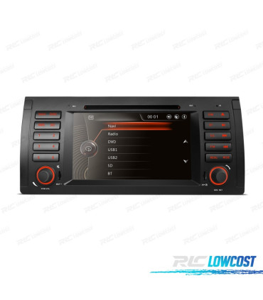 AUTORADIO 2DIN 7" POUR BMW X5 E53 99-06 SÉRIE 5 E39 95-03 USB GPS TACTIL HD