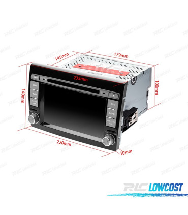 AUTORADIO TYPE OEM POUR FIAT BRAVO 07-14 USB GPS TACTIL 7" HD