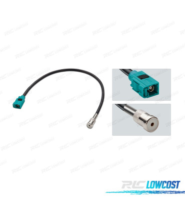 CÂBLE D'ANTENNE FEMELLE FAKRA VERS ISO