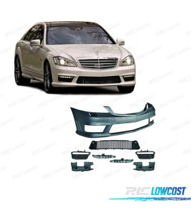 PARE CHOCS FRONTAL MERCEDES W221 LOOK AMG S65