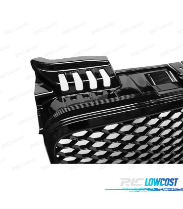 CALANDRE AUDI A4 B7 04-07 LOOK RS NOIR BRILLANT
