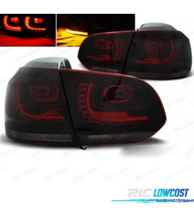 FEUX ARRIÈRE VOLKSWAGEN GOLF 6 08-12 LED ROUGE FUMÉ