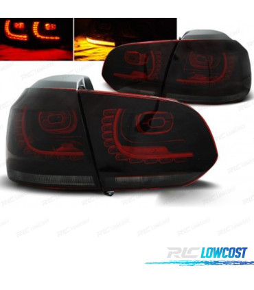 FEUX ARRIÈRE VOLKSWAGEN GOLF 6 08-12 LED ROUGE FUMÉ