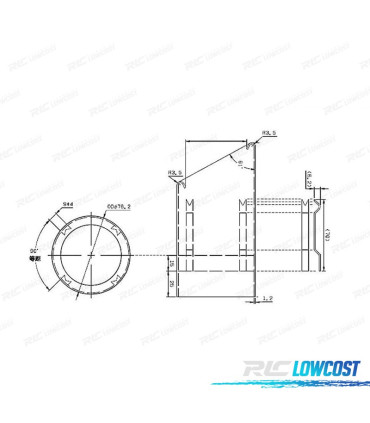EMBOUT D'ÉCHAPPEMENT BMW LOOK M POWER PERFORMANCE INOX NOIR
