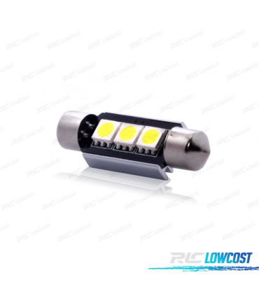 AMPOULE LED CANBUS C5W FESTOON 36 MM 3 SMD