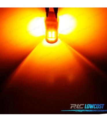 AMPOULE LED T20 W21W AMBRE CANBUS