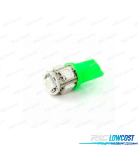 AMPOULE LED VERTE W5W T10