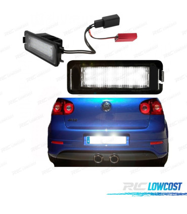 ÉCLAIRAGE PLAQUE D´IMMATRICULATION LED POUR SEAT VW