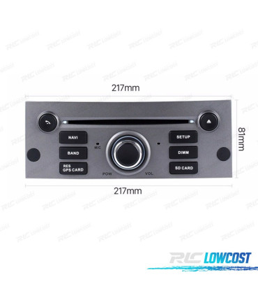 AUTORADIO GPS 7" ANDROID 11 POUR PEUGEOT 407 04 – 10