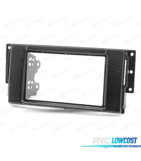 FACADE AUTORADIO 2-DIN NOIR POUR LAND ROVER FREELANDER DISCOVERY RANGE ROVER