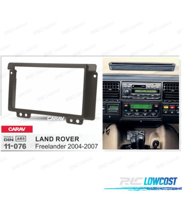 FACADE AUTORADIO 2-DIN NOIR POUR LAND ROVER FREELANDER 04-07