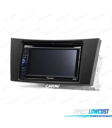 FACADE AUTORADIO NOIR 2 DIN POUR MERCEDES CLASSE E CLASSE CLS