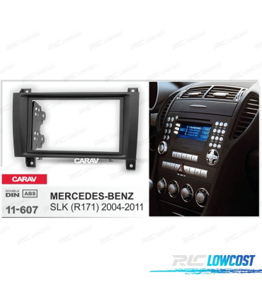 FACADE AUTORADIO NOIR 2 DIN POUR MERCEDES CLASSE SLK