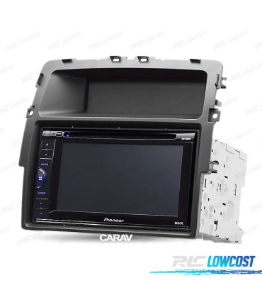 FACADE AUTORADIO 2 DIN NOIR POUR OPEL VIVARO NISSAN PRIMASTAR RENAULT TRAFIC II SANS ORDINATEUR DE BORD