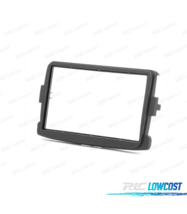 FACADE AUTORADIO 2 DIN NOIR POUR RENAULT DACIA DUSTER LOGAN CAPTUR LOGO DOKKER LODGY SANDERO TRAFIC