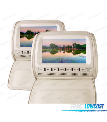 APPUI-TETE MULTIMEDIA DVD 9 COULEUR A BEIGE