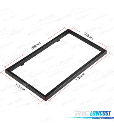FACADE AUTORADIO UNIVERSEL 2DIN XTRONS 115X188MM