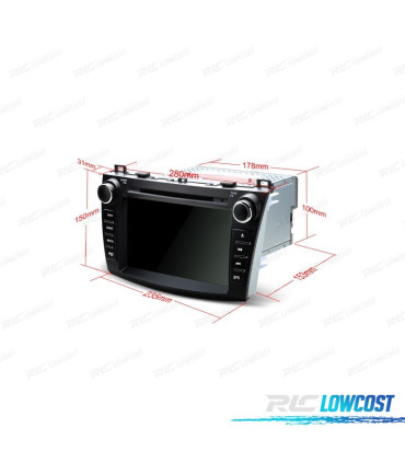 AUTORADIO DVD GPS ÉCRAN TACTILE 8" POUR MAZDA 3 AVEC CANBUS ET COMMANDES AU VOLANT