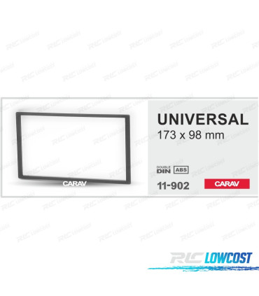FACADE AUTORADIO 2-DIN UNIVERSEL 173*98 MM