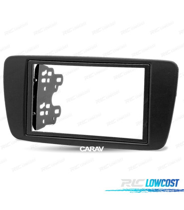 FACADE AUTORADIO 2-DIN NOIR POUR SEAT IBIZA 08-15
