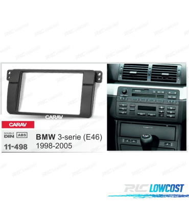 CADRE NOIR RADIO 2-DIN POUR BMW SÉRIE 3 E46