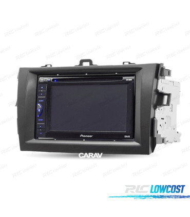FACADE AUTORADIO 2-DIN NOIR POUR TOYOTA COROLLA 07-13