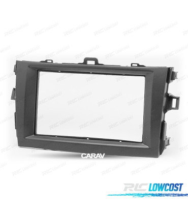 FACADE AUTORADIO 2-DIN NOIR POUR TOYOTA COROLLA 07-13