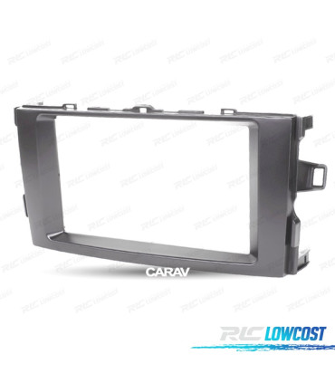 FACADE AUTORADIO 2-DIN NOIR POUR TOYOTA AURIS 06-12
