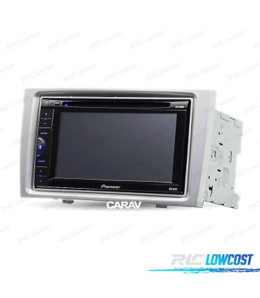 FACADE AUTORADIO 2 DIN GRIS POUR PEUGEOT 308 408