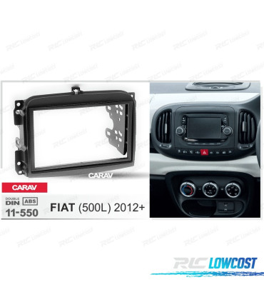 FACADE AUTORADIO 2 DIN NOIR POUR FIAT 500L